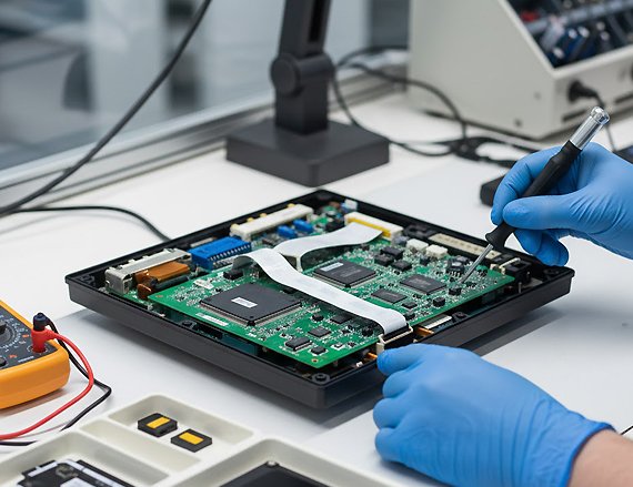 Industrial HMI refurbishment for CNC production line